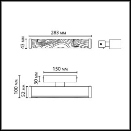 Настенный светильник Odeon Light Riviera L-Vision 5450/10WLB