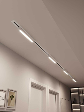 Встраиваемая однофазная трековая система Hesby Lighting Skylite №1 со светильниками HSBL_kompl_S001_VI4W3K