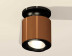 Комплект накладного светильника Ambrella light Techno Spot XS7404100 SCF/PBK кофе песок/черный полированный (N7926, C7404, N7002)