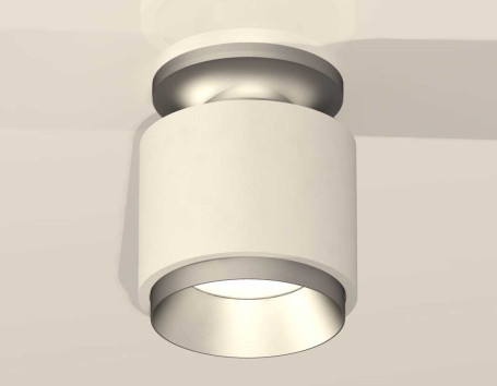 Комплект накладного светильника Ambrella light Techno Spot XS7510100 SWH/MCH белый песок/хром матовый (N7928, C7510, N7033)