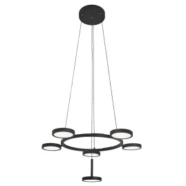 Подвесная светодиодная люстра Crystal Lux CLT 027C6 D700 BL