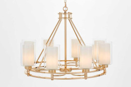 Подвесная люстра Lumina Deco Marietta LDP 8025-8 F.GD+WT
