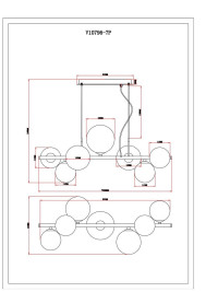 Подвесная люстра Moderli Renny V10796-7P