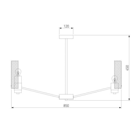 Потолочная люстра Eurosvet Grino 70139/8 никель