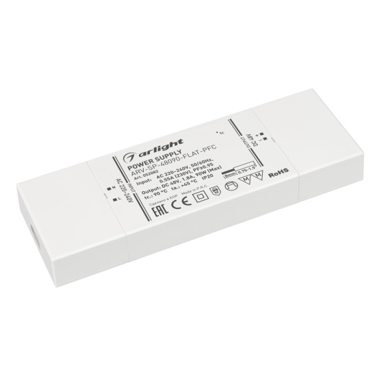 Блок питания ARV-SP-48090-FLAT-PFC (48V, 1.8A, 90W) Arlight 052082
