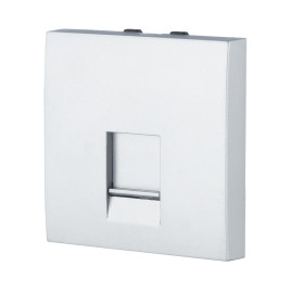 Накладка LK Studio для розетки телефонной, компьютерной RJ,45х45мм (серебристый металлик) LK45 853203-1