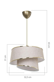 Подвесной светильник Toplight Adriana TL1621H-01BG