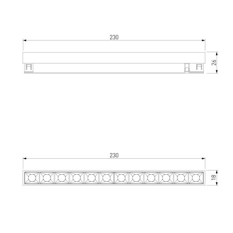 Трековый светильник Elektrostandard Brass Line a071847