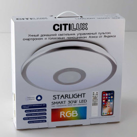 Потолочный светодиодный светильник Citilux Старлайт Смарт CL703A30G