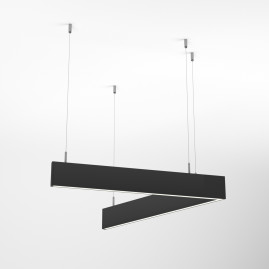 Подвесной светодиодный светильник Arlight Alt-Lineair-Angle-60-Flat-Updown-Dim-1290X1115-85W Day4000 033013