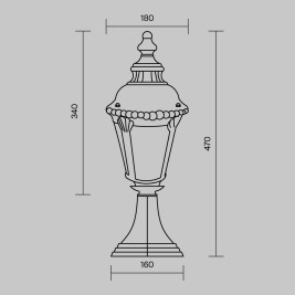 Ландшафтный светильник Maytoni Goiri O029FL-01BZ