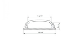 Профиль Arlight ARH-Bent-W18-2000 Anod 023087