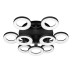 Потолочная светодиодная люстра iLedex Jomo FS-014-X9 108W BK