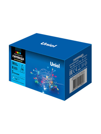 Светодиодная гирлянда Uniel 220V разноцветный ULD-S0500-050/DTA Multi IP20 UL-00005250