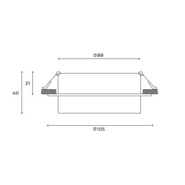 Встраиваемый светильник Hesby Lighting Nimbus IP20, 15Вт, GX53, белый HSBL_0127
