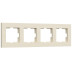 Рамка на 4 поста Werkel Slab айвори матовый W0042962 4690389193521