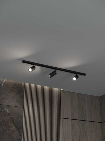 Накладная однофазная трековая система Hesby Lighting Skylite №3 со светильниками HSBL_kompl_S003_NI1B4K