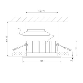 Встраиваемый светодиодный светильник Elektrostandard Combi 25068/LED a069006
