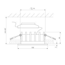 Встраиваемый светодиодный светильник Elektrostandard Combi 25068/LED a069006