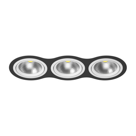 Комплект из светильника и рамки Lightstar Intero 111 (217937+217906+217906+217906) i937060606