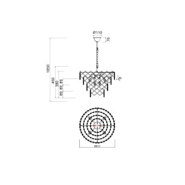 Подвесная люстра Vele Luce Diana VL3273P06