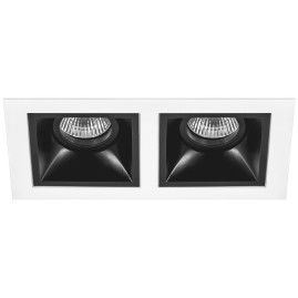 Комплект из светильников и рамки Lightstar Domino Quadro (214526+214507+214507) D5260707