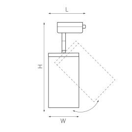 Комплект с трековым светильником Lightstar Rullo (592286+216586) A1T216586