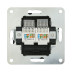 Розетка LK Studio компьютерная 2хRJ-45 кат. 5е с накладкой (черный бархат) LK80 846208-1