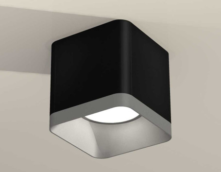Комплект накладного светильника Ambrella light Techno Spot XS7806003 SBK/SSL черный песок/серебро песок (C7806, N7703)