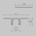 Шинопровод 2м Exility X встраиваемый под ГКЛ 12,5мм Maytoni Technical EXILITY X Busbar trunkings Exility X TRX239-422.12B