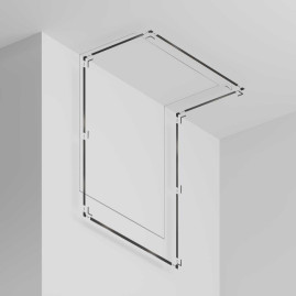 Шинопровод 2м Exility X встраиваемый под ГКЛ 12,5мм Maytoni Technical EXILITY X Busbar trunkings Exility X TRX239-422.12B
