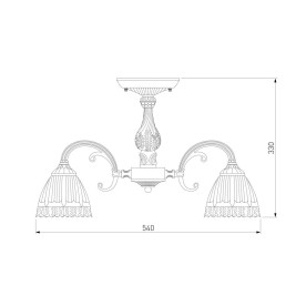 Потолочная люстра Eurosvet Campina 60107/5 античная бронза