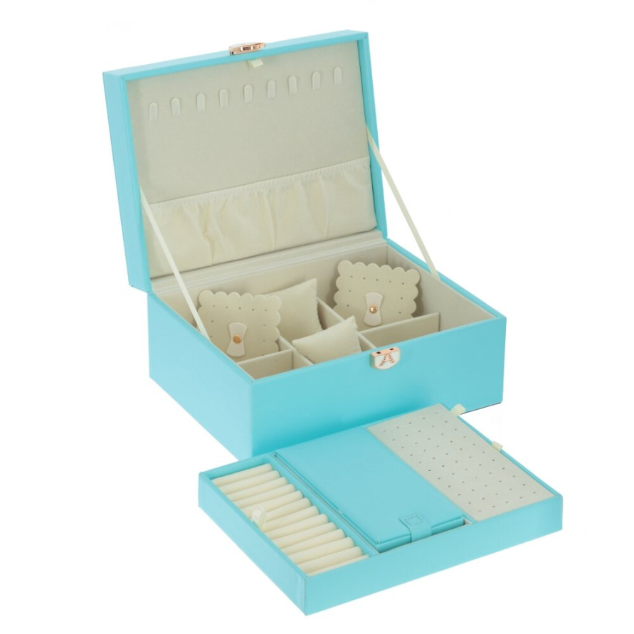 Шкатулка для украшений с дорожным футляром, L26 W20,5 H13 см