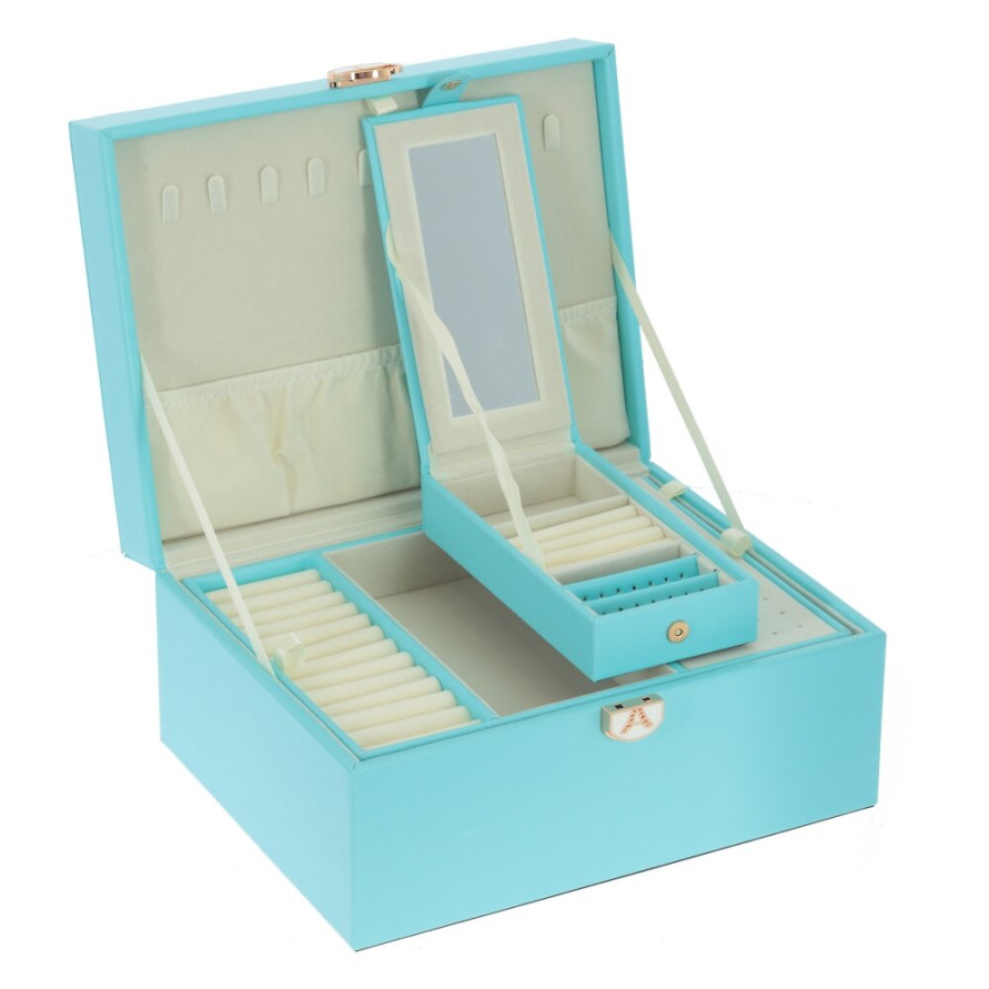 Шкатулка для украшений с дорожным футляром, L26 W20,5 H13 см