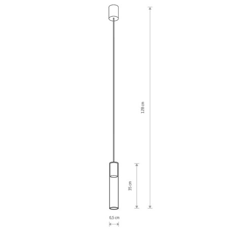 Подвесной светильник Nowodvorski Cylinder L Transparent/Black 7864