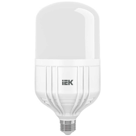 Лампа светодиодная сверхмощная IEK E27 50W 4000K матовая LLE-HP-50-230-40-E27
