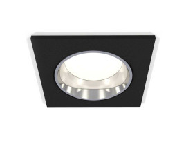 Комплект встраиваемого светильника Ambrella light Techno Spot XC6521003 SBK/PSL черный песок/серебро полированное (C6521, N6112)