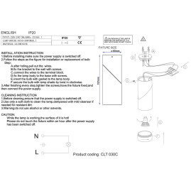 Спот Crystal Lux CLT 030C BL