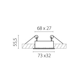 Светильник встраиваемый Guarda Lightstar 080146