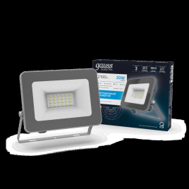 Прожектор светодиодный Gauss Qplus 20W 6500К 690511320