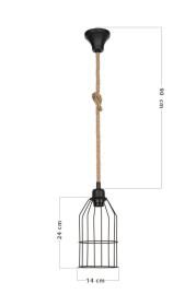 Подвесной светильник Toplight Alfreda TL1601H-01BK