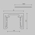 Шинопровод 3 м Exility X накладной Maytoni Technical EXILITY X Busbar trunkings Exility X TRX239-413B