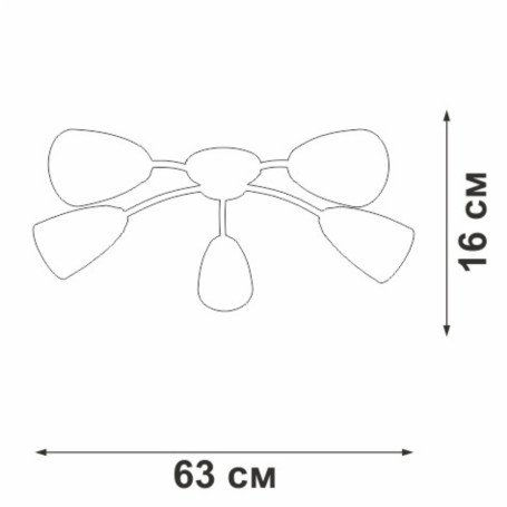 Потолочная люстра Vitaluce V3944-9/5PL