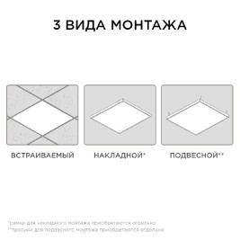 Встраиваемая светодиодная панель Apeyron 42-001