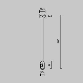 Комплектующие для трековой системы Maytoni Technical TRA158C-SL1-PT