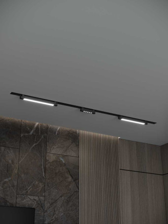 Встраиваемая однофазная трековая система Hesby Lighting Skylite №10 со светильниками HSBL_kompl_S010_VI2B4K
