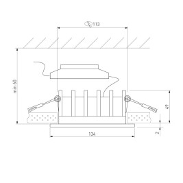 Встраиваемый светодиодный светильник Elektrostandard Combi 25069/LED a069008