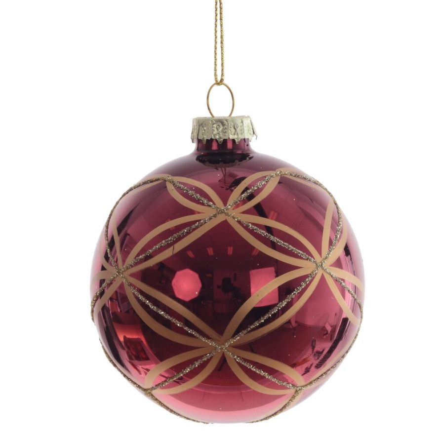 Украшение новогоднее &quot;Шар&quot;, D 7.5 см, L7,5 W7,5 H9 см