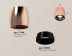 Комплект накладного светильника Ambrella light Techno Spot XS1144001 PPG/PBK золото розовое полированное/черный полированный (C1144, N7031)