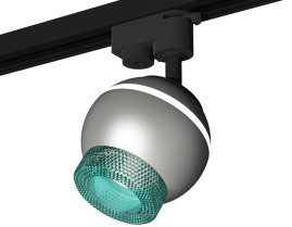 Комплект трекового светильника Ambrella light Track System XT1103041 SSL/BL серебро песок/голубой (A2521, C1103, N7194)